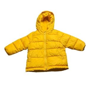 GOLDEN YELLOW ‘OLD NAVY’ PUFFER COAT!!